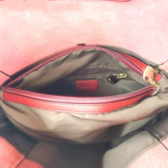 Bostanten Lotty Leather Hobo Bucket Tote Bag - Picture 9 of 12